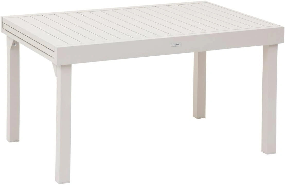 Table de Jardin Extensible en Aluminium pour 10 Personnes - Piazza Argile - Antirouille et Réglable