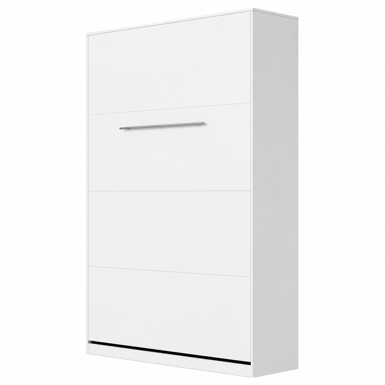 Lit Vertical Pliable Blanc Brillant 120x200 cm