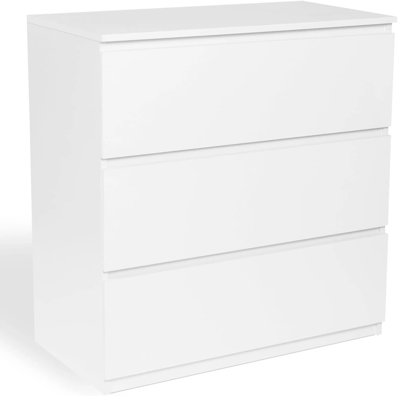 IDMarket - Commode TOMI en Bois Blanc avec 3 Tiroirs, 78 cm