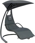 Chaise Longue Suspendue Majorque en Ardoise par Hespéride