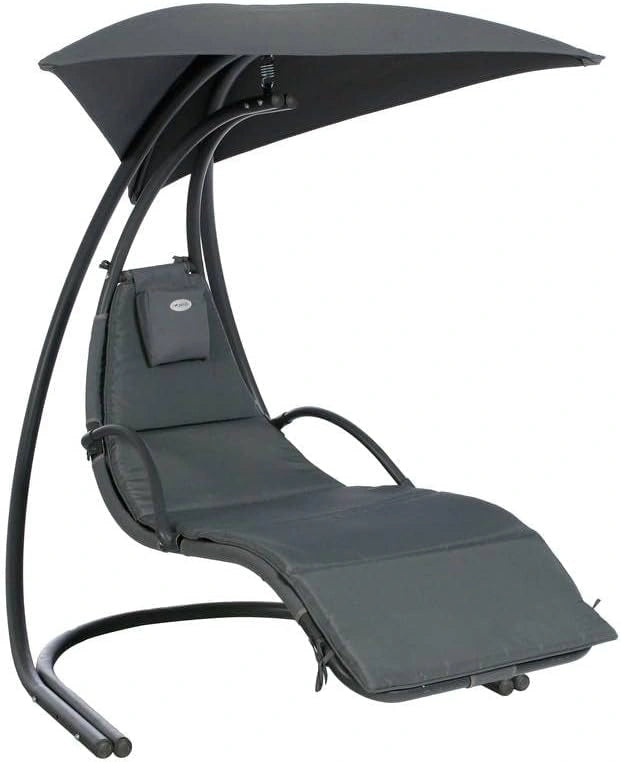Chaise Longue Suspendue Majorque en Ardoise par Hespéride