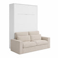 Lit escamotable vertical 140x200 cm avec éclairage LED intégré