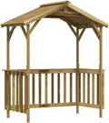 Abri Barbecue en Bois de Pin Imprégné 163x93x210 cm - Structure Extérieure de Jardin