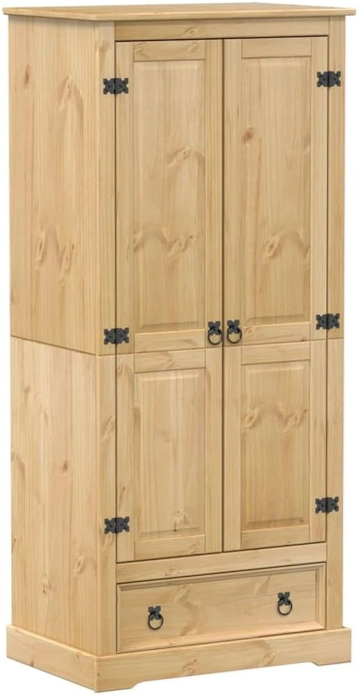 Armoire en Pin Massif Corona 76x50x170 cm
