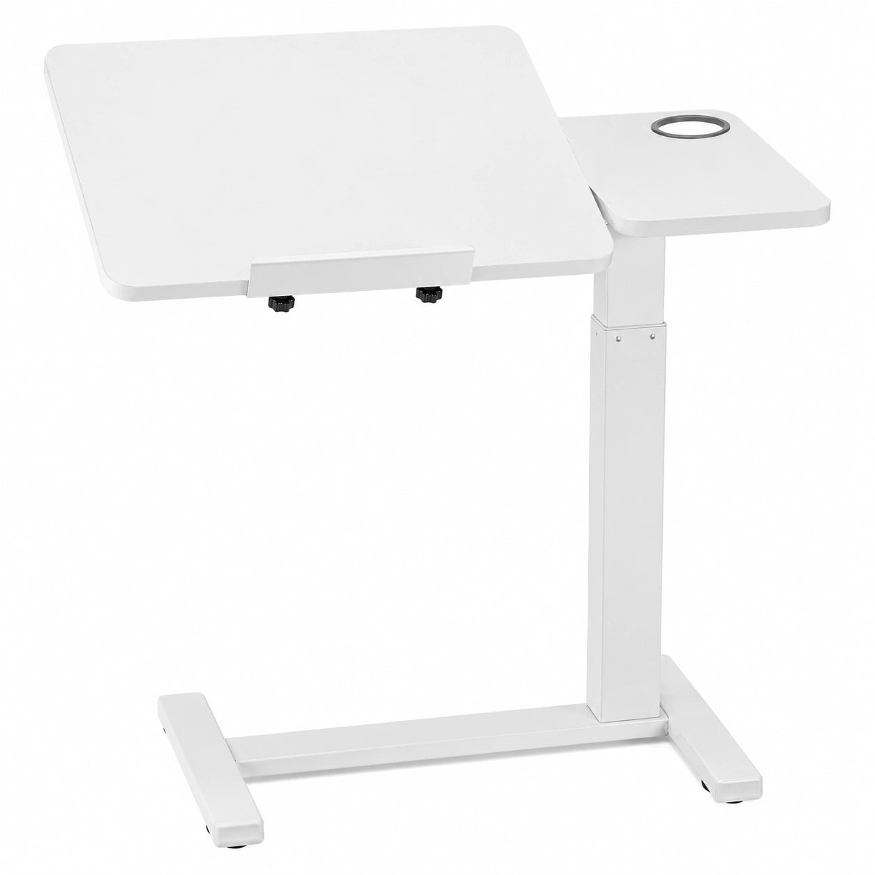 Table mobile avec plateau rabattable et roulettes