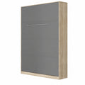 Lit escamotable vertical 140x200 cm chêne sonoma