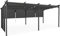 Pergola Toit Rétractable 3x6 m avec 6 Stores Anthracite - Modèle Spécial