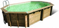 Kit Piscine en Bois TONGA Rectangulaire 610 x 400 x 120 cm