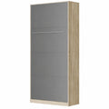 Lit Vertical 90x200 cm en Chêne Sonoma et Anthracite