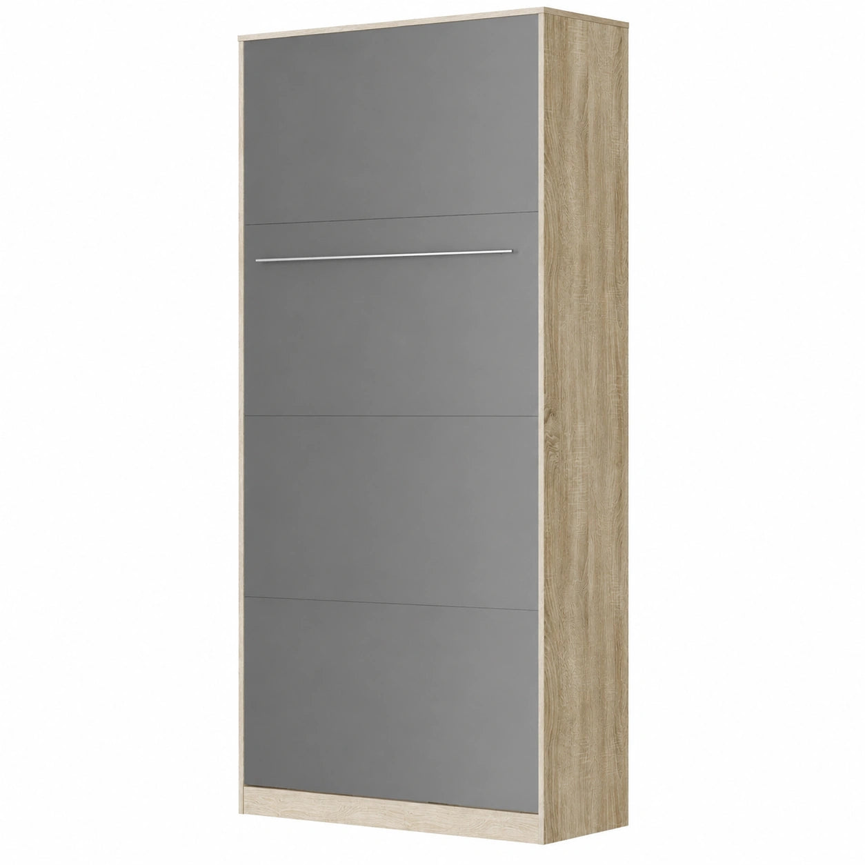 Lit Vertical 90x200 cm en Chêne Sonoma et Anthracite