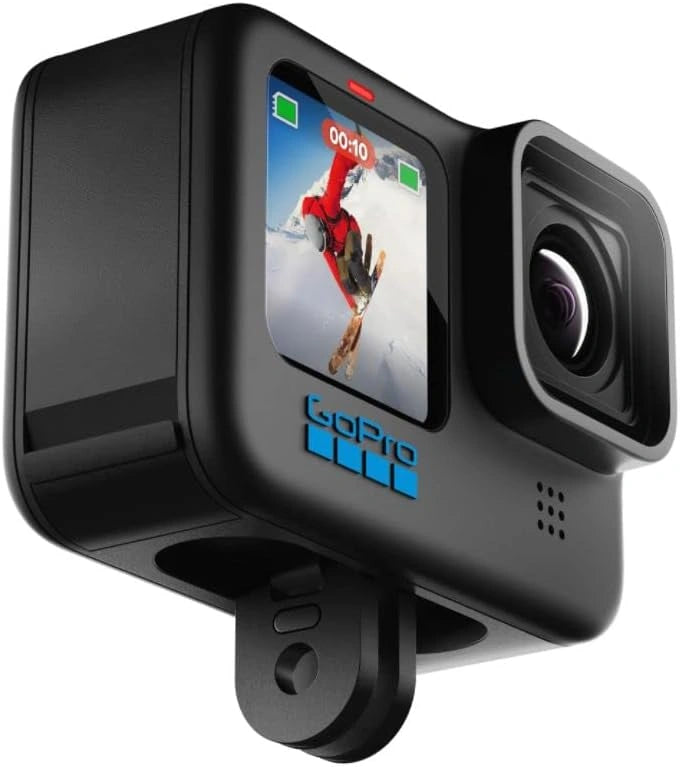 Caméra d'Action GoPro HERO10 Black Étanche - Écrans Tactiles LCD Avant et Arrière, Vidéo 5.3K Ultra HD, Photos 23MP, Diffusion en Direct 1080p, Webcam, Stabilisation Avancée
