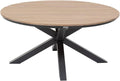 Table de Jardin Ronde Oriengo en Aluminium Graphite pour 4 Personnes