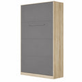 Lit vertical escamotable 120x200 cm chêne sonoma/anthracite