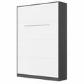 Lit Vertical Anthracite/Blanc 140x200 cm