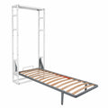 Lit escamotable mural inclinable pour optimisation d'espace, 80 cm