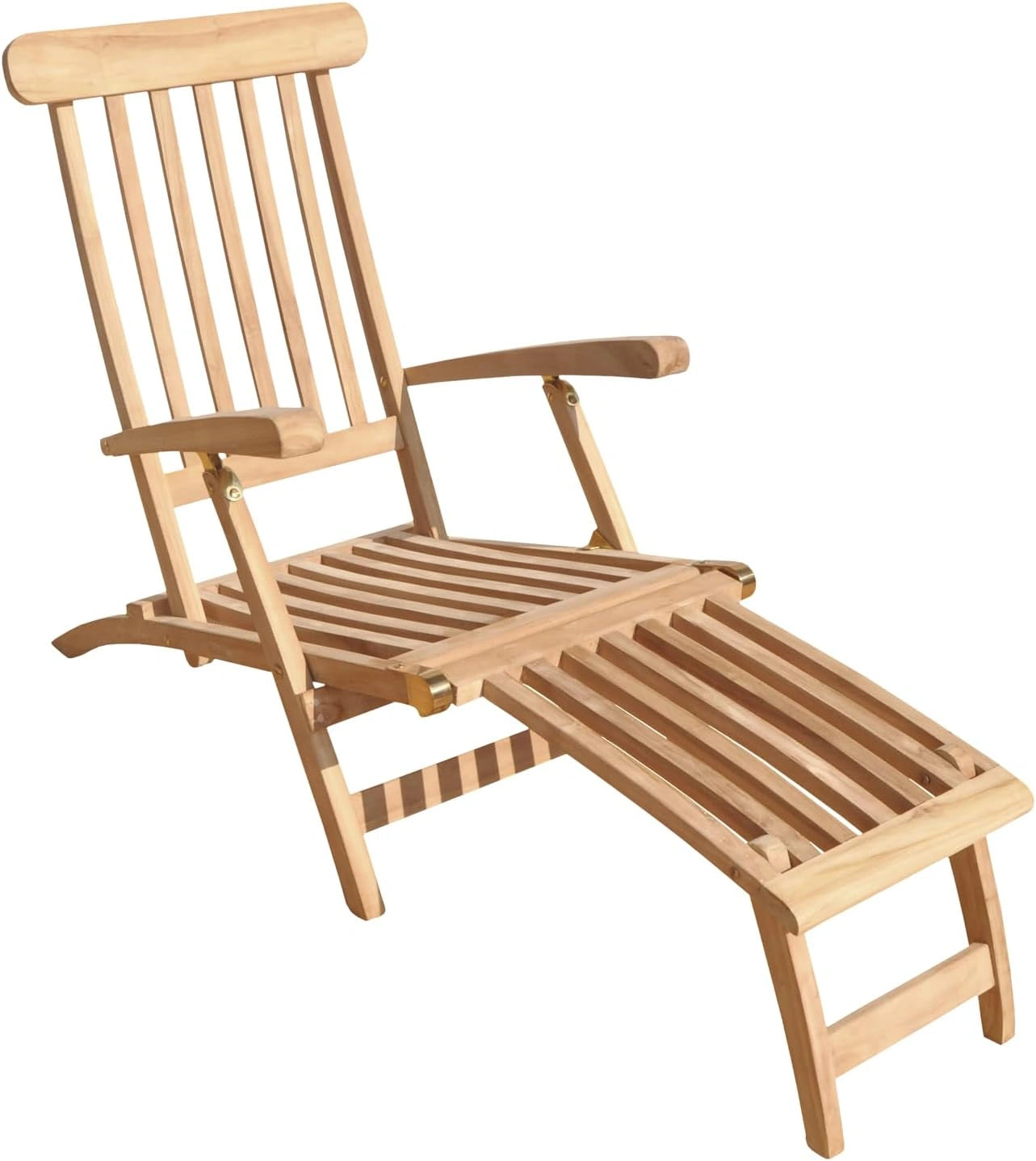 Chaise Longue Pliante en Teck Lombok 153cm pour Jardin