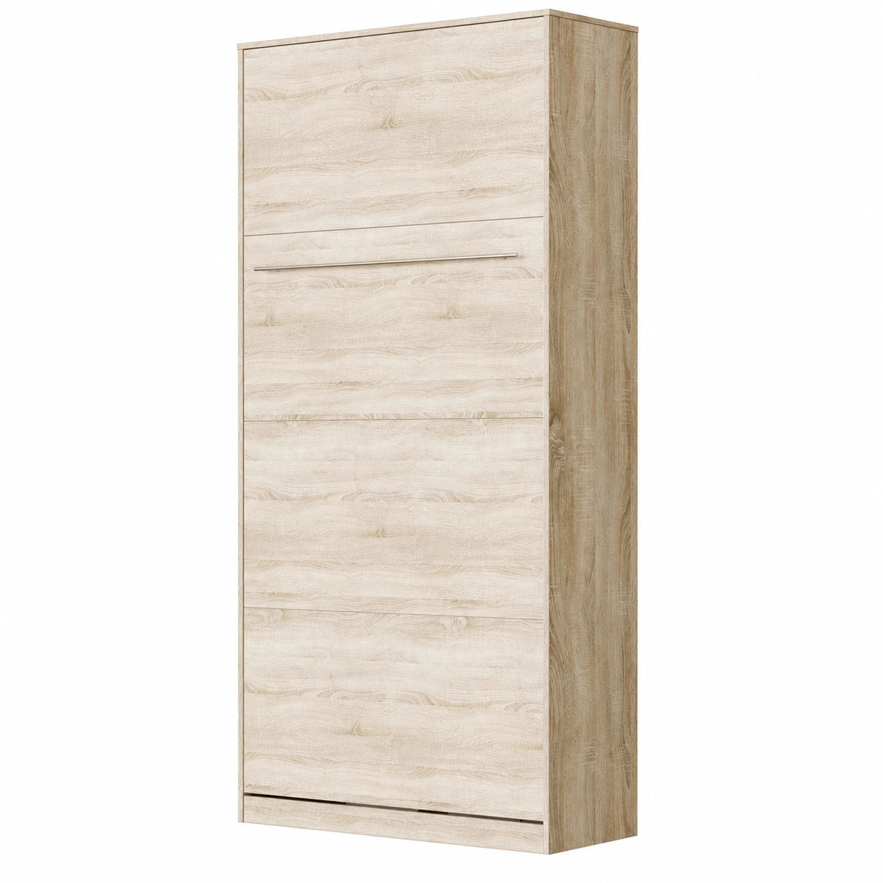 Lit escamotable vertical 90x200 cm en chêne Sonoma