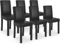 IDMarket - Ensemble de 6 chaises noires Hannah pour salle à manger moderne