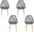 Lot de 4 Chaises d'Extérieur Gris Alameda - 52,3x83,4x53,3 cm