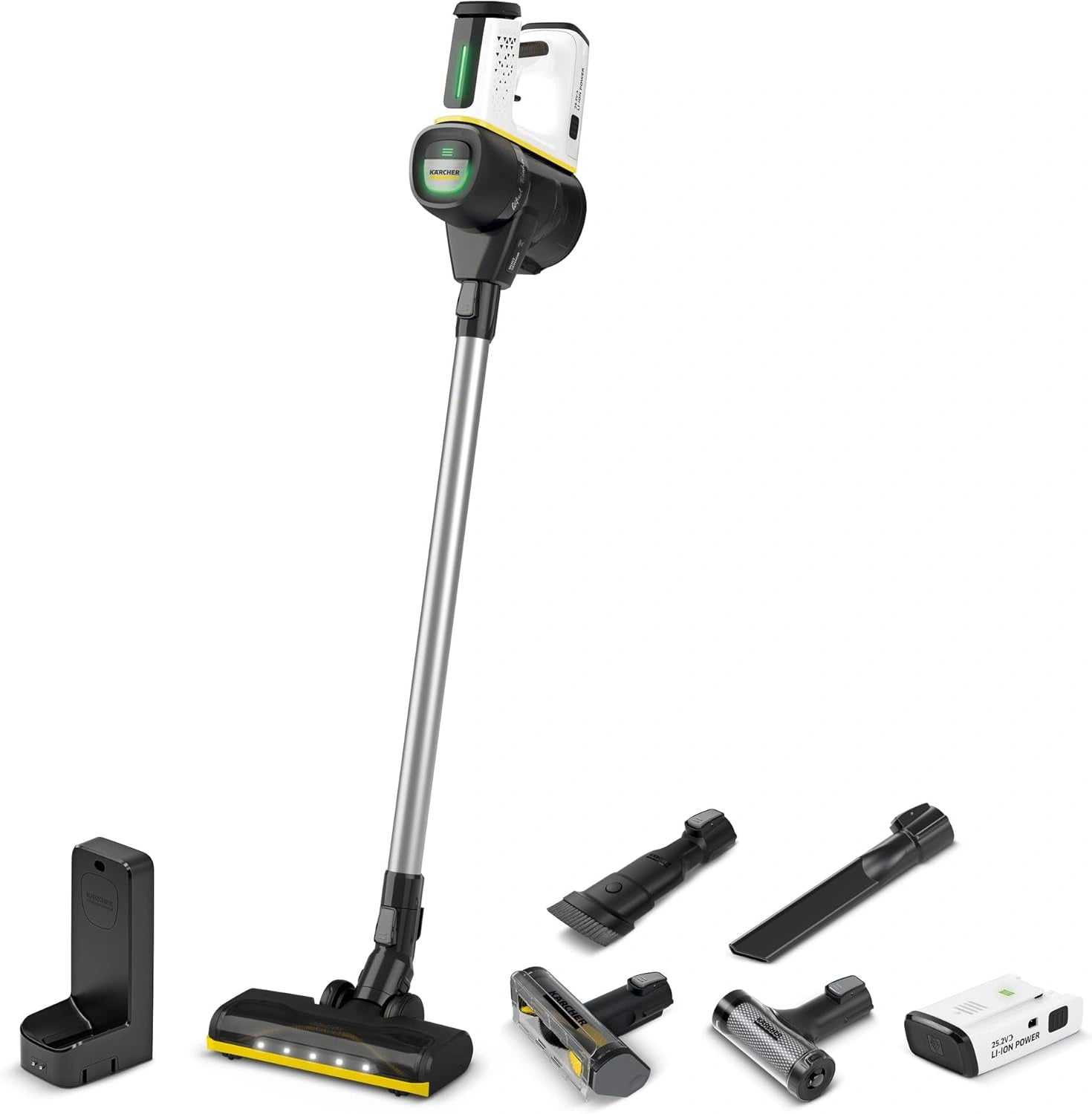 Aspirateur Balai Sans Fil KÄRCHER VC 7, Autonomie 60 Min, Léger et Puissant, Accessoires Multiples