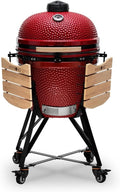Barbecue en Céramique XXL Kamado BONO avec Accessoires, Rouge