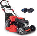 Tondeuse à Gazon Hybride Scheppach MS225-56E - Puissante Essence 4 Temps 6 CV, 56 cm
