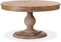 Table Ronde Extensible en Bois Massif Héloïse - Naturel