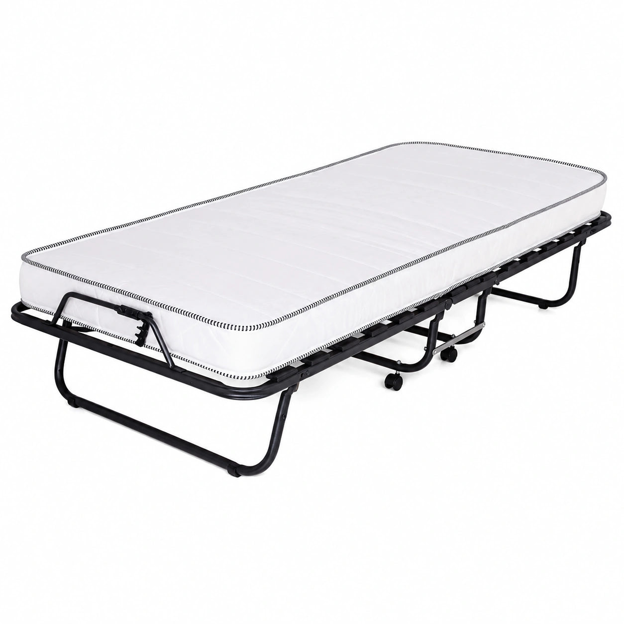 Lit pliant avec matelas en mousse à mémoire