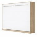 Lit Double Escamotable Horizontal 140x200cm Chêne Sonoma