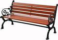 Banc de Jardin Durable en Aluminium et Bois, Résistant aux Intempéries