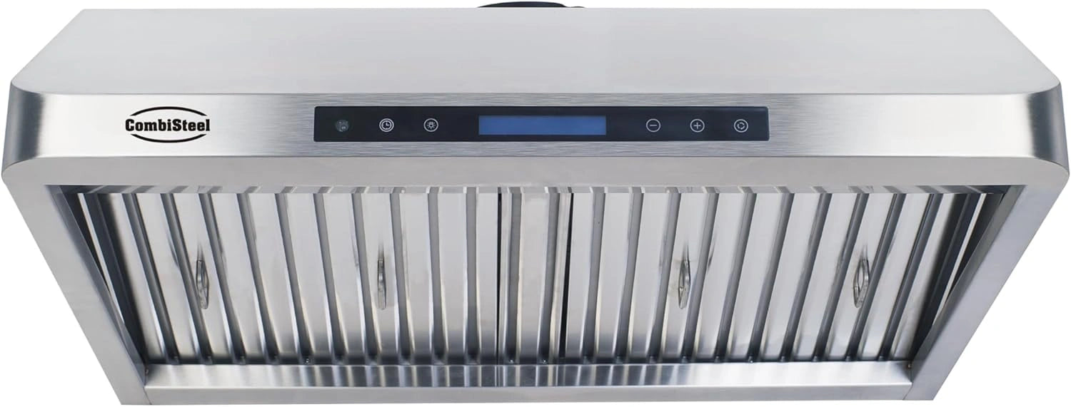 Hotte aspirante professionnelle en inox avec moteur 90 cm - Combisteel