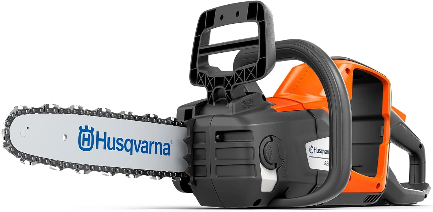 Tronçonneuse Électrique Husqvarna 225i 36V, Silencieuse et Légère, Guide 30cm, 20m/s, Parfaite pour l'Élagage - Batterie et Chargeur Non Inclus