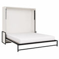 Lit escamotable multifonction avec canapé intégré et rangement extensible