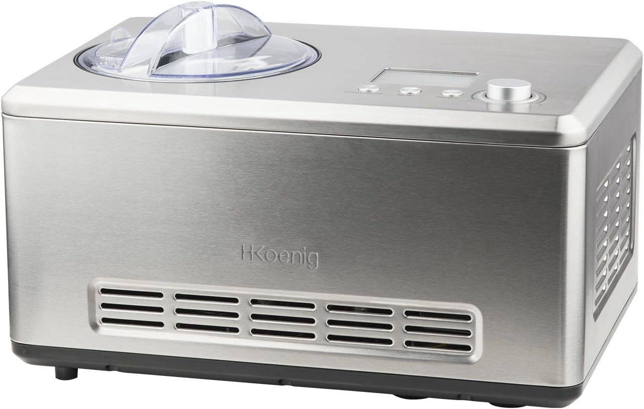 Sorbetière Professionnelle H.Koenig HF320 - Machine à Glace 2L, 180W, Refroidissement Rapide avec Compresseur
