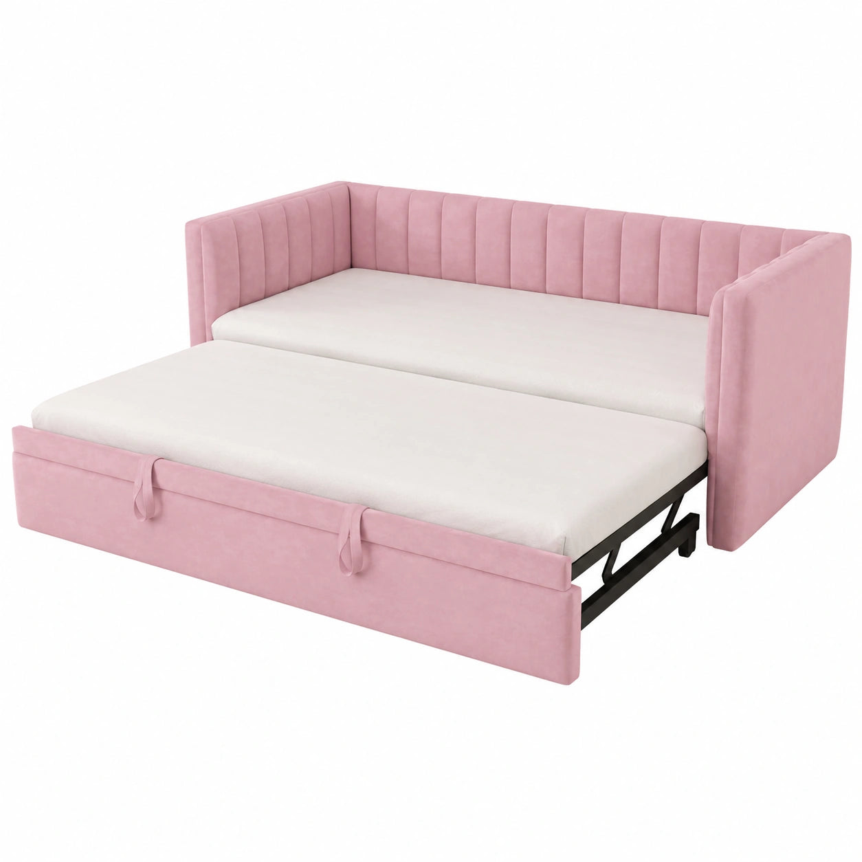 Canapé-lit extensible multifonction en velours sans matelas