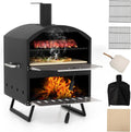 Four à Pizza Extérieur à Bois avec Accessoires Complets - 510°C