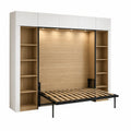 Lit escamotable horizontal gain de place, compatible modules et canapé
