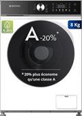 Machine à laver GEDTECH 8 Kg 1200 tr/min - 16 Programmes Éco - LED