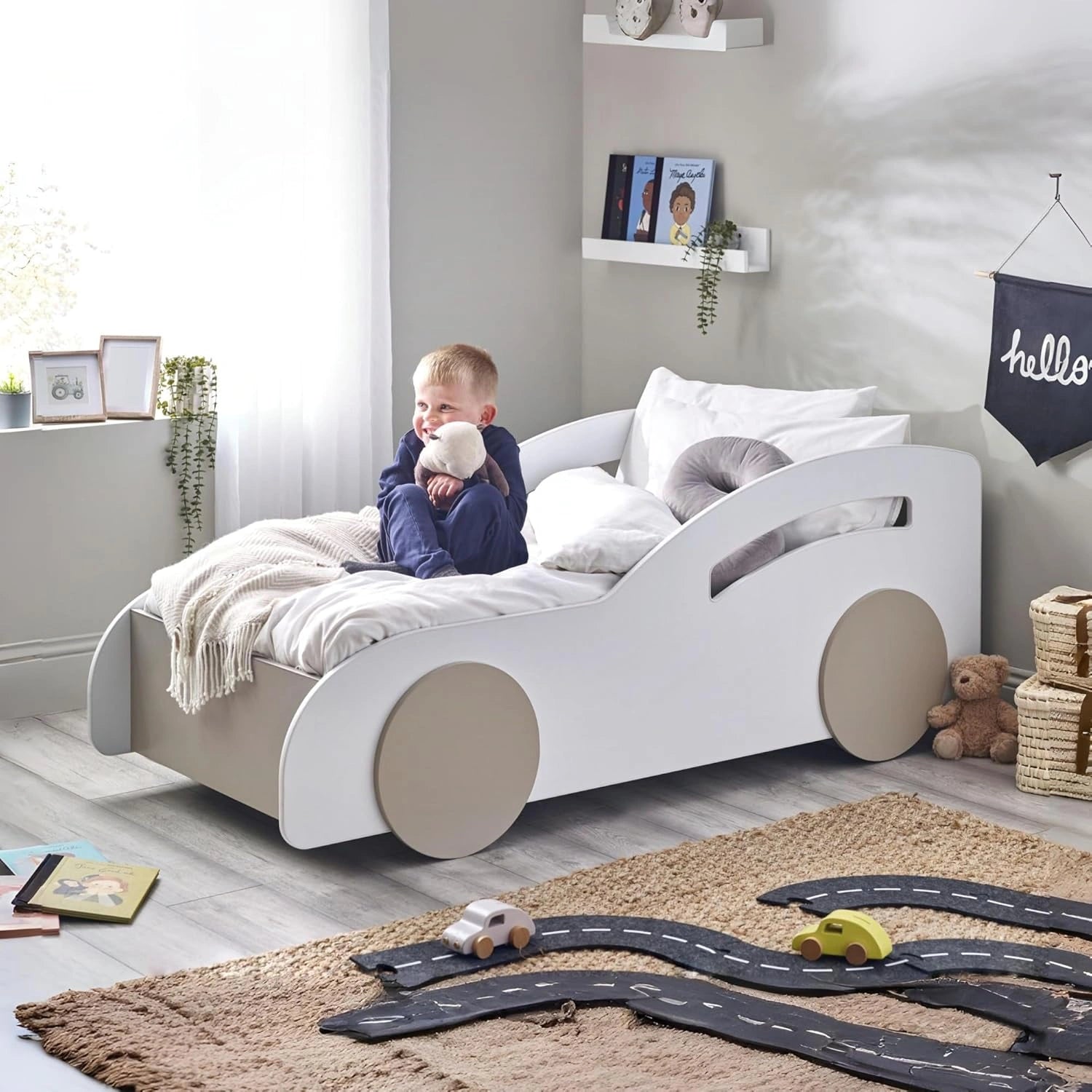 Lit Enfant Atlantis en Forme de Voiture - Blanc