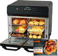 Four à Air Chaud 22L HYSapientia avec Double Panier Inox, 2400W, 10 Modes