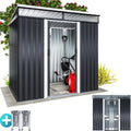 Cabane de Jardin GardeBruk 3,4m³ avec Fondation, 196x122x180cm, 2 Fenêtres, Anthracite