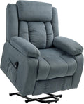 Fauteuil Releveur Électrique Relax HOMCOM avec Télécommande et Poches Latérales, Velours Gris